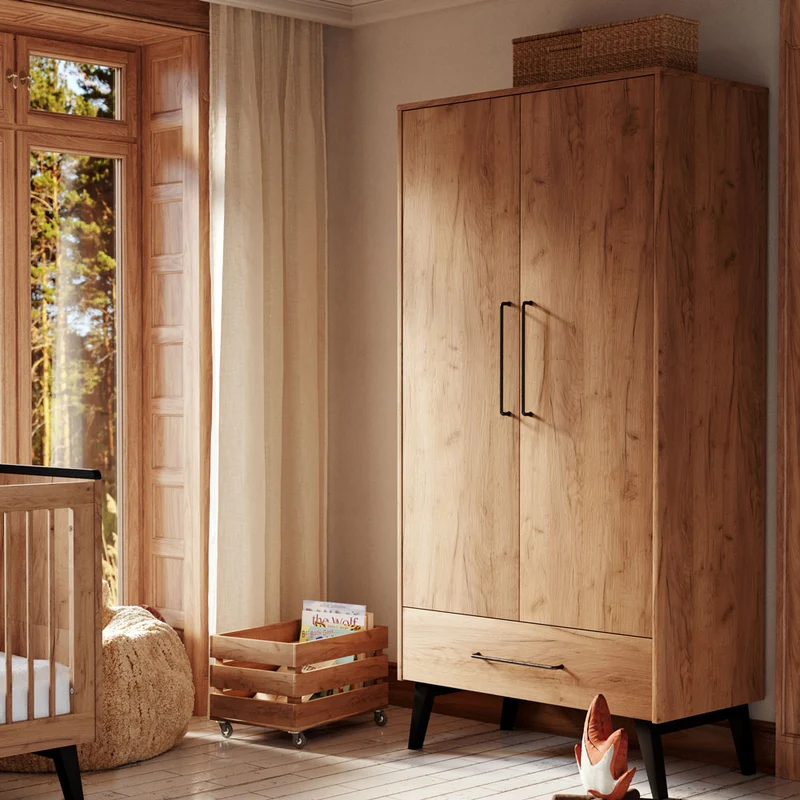 Kleiderschrank Retro 2-Türig