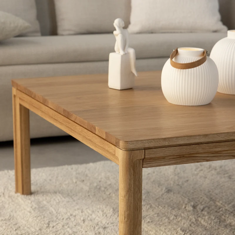 New Carver Sofatisch 90x90 cm – Furnier