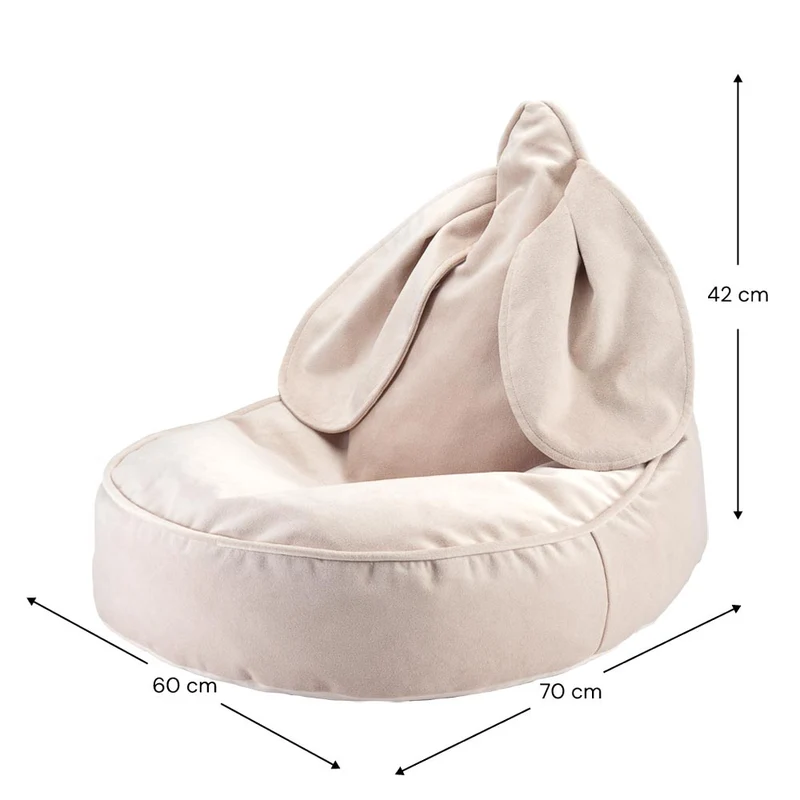 Hasen-Beanbag Samt Honig