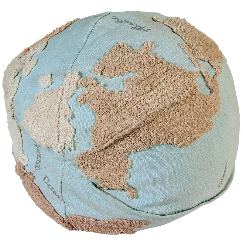 Pouf Weltkugel