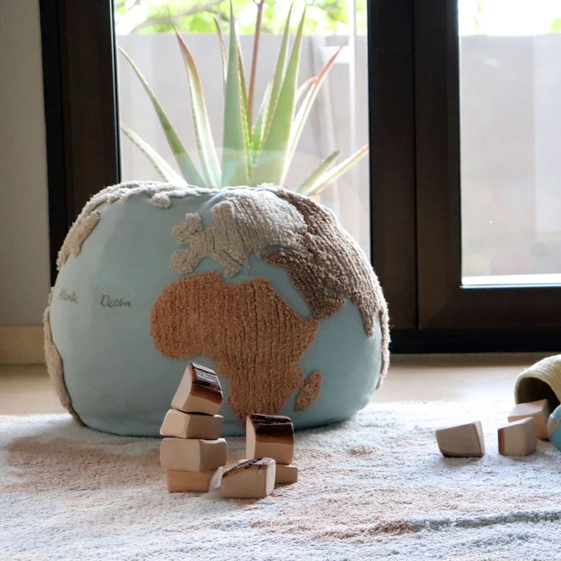 Pouf Weltkugel