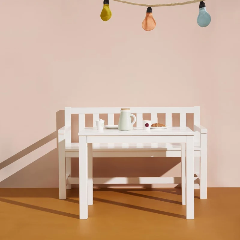 Sitzset aus Bank & Tisch, Kiefernholz