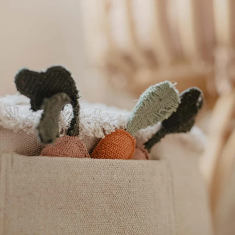 Pouf Gemüse Tic-Tac-Toe