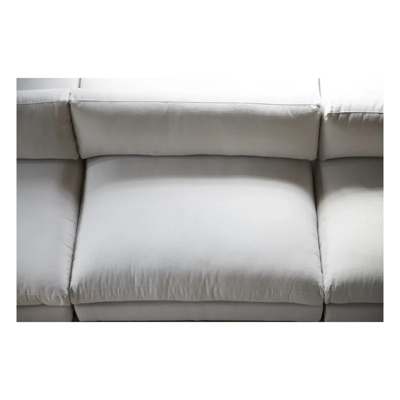 Panac Edition - Bellechasse 2 Kişilik Şömine Sandalyesi, Bouclé - 120 cm | Kırık Beyaz