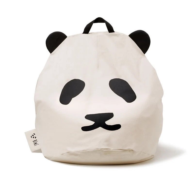 Sitzsack Panda, in pink, schwarz oder grau