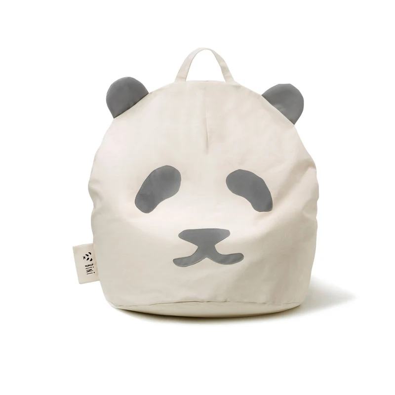 Sitzsack Panda, in pink, schwarz oder grau