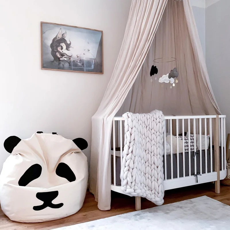 Sitzsack Panda, in pink, schwarz oder grau