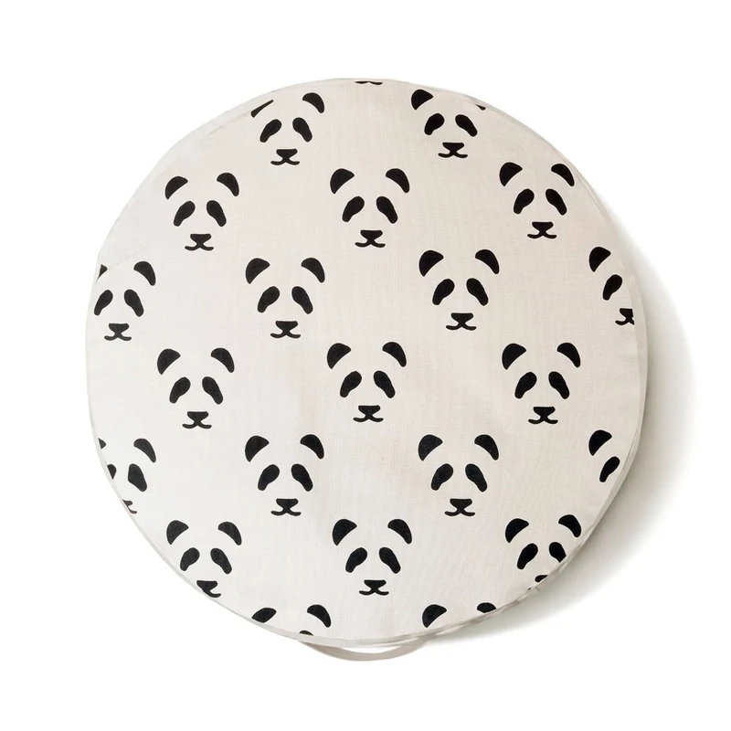 Sitzsack Pouf Panda schwarz