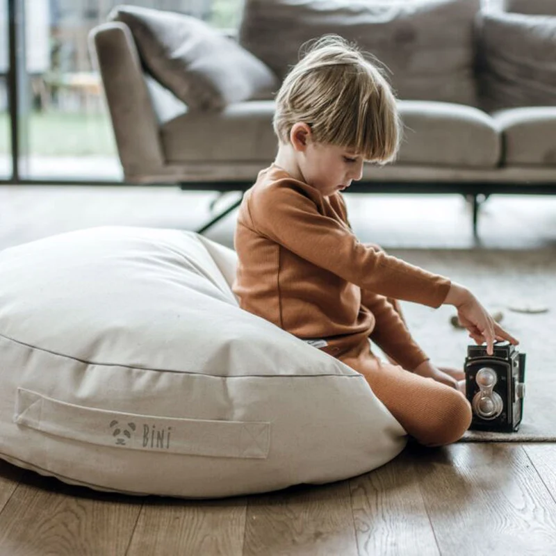 Sitzsack Pouf schwarz oder grau
