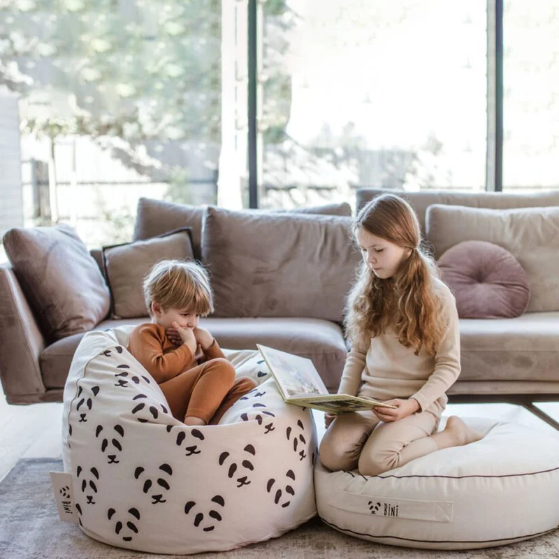 Sitzsack Pouf schwarz oder grau