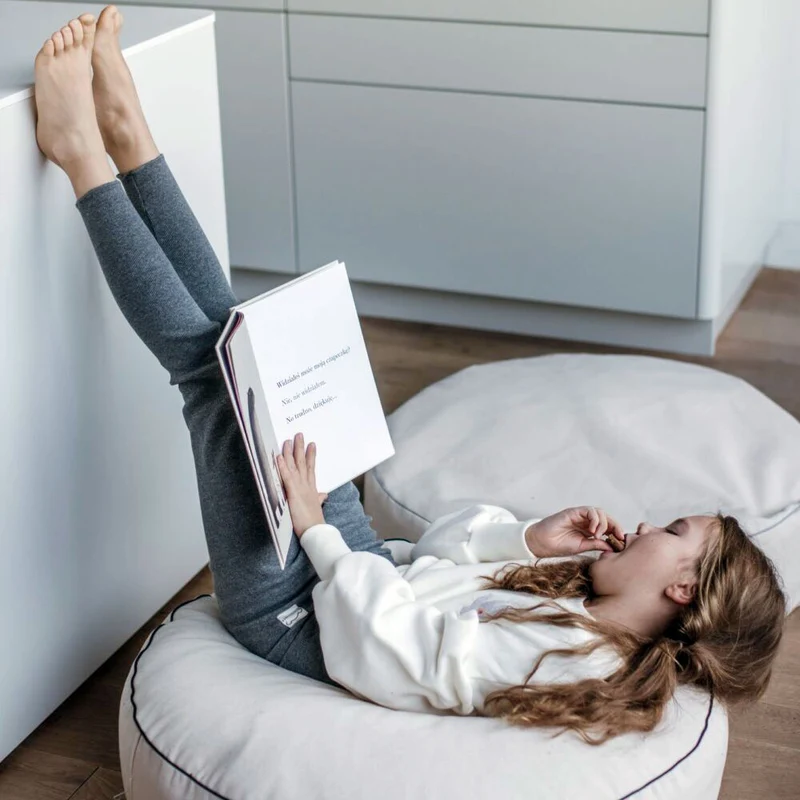Sitzsack Pouf schwarz oder grau