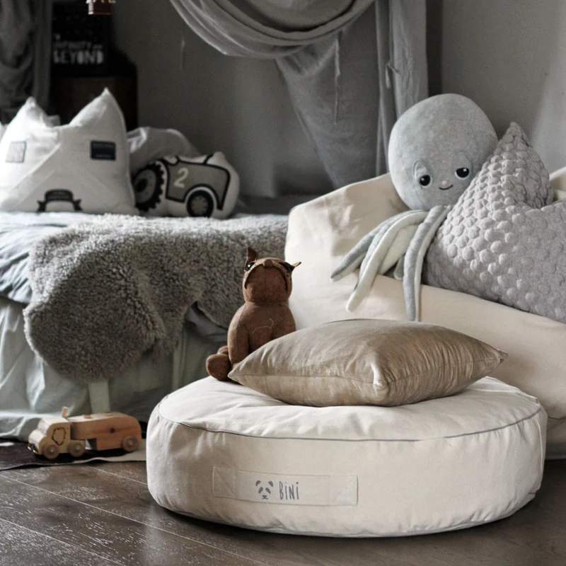 Sitzsack Pouf schwarz oder grau