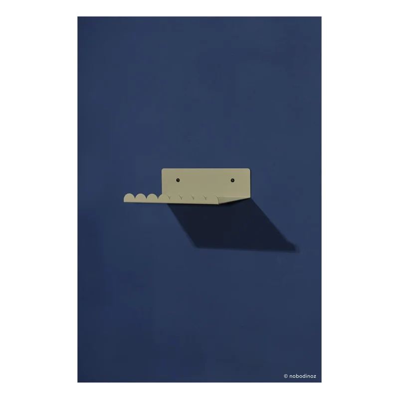 Nobodinoz - Vibes duvar rafı 20x16 cm | Sage