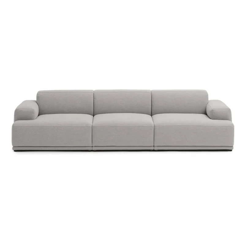 Muuto - Connect Soft 3 Kişilik Koltuk | Açık gri