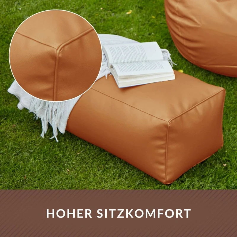 Ottomane Sitzhocker aus Kunstleder