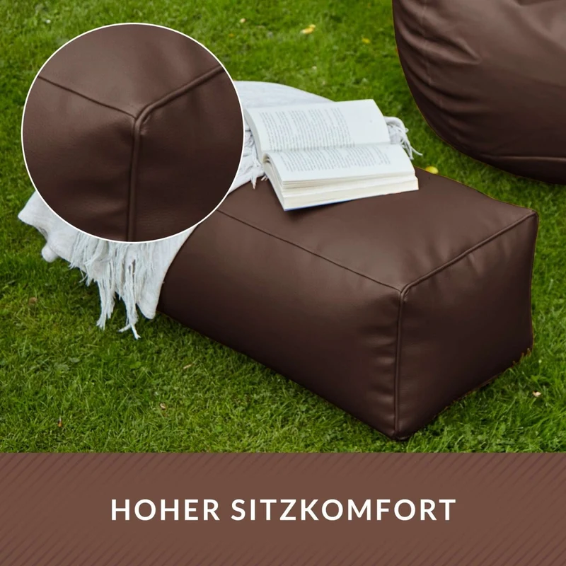Ottomane Sitzhocker aus Kunstleder