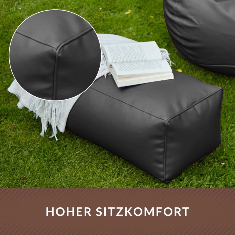 Ottomane Sitzhocker aus Kunstleder