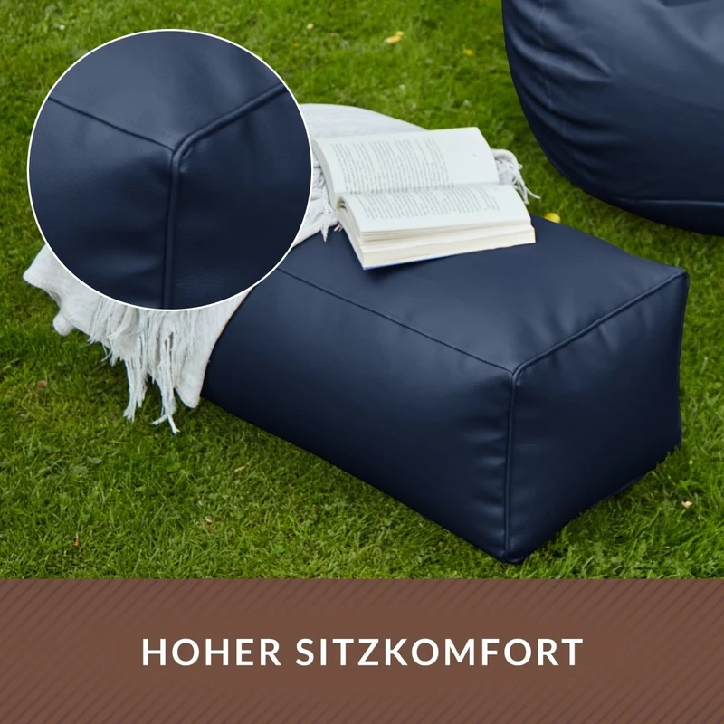Ottomane Sitzhocker aus Kunstleder