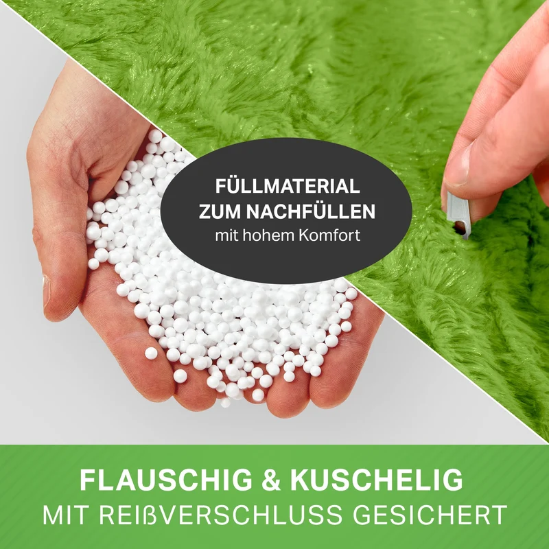 Kindersitzsack aus Plüsch