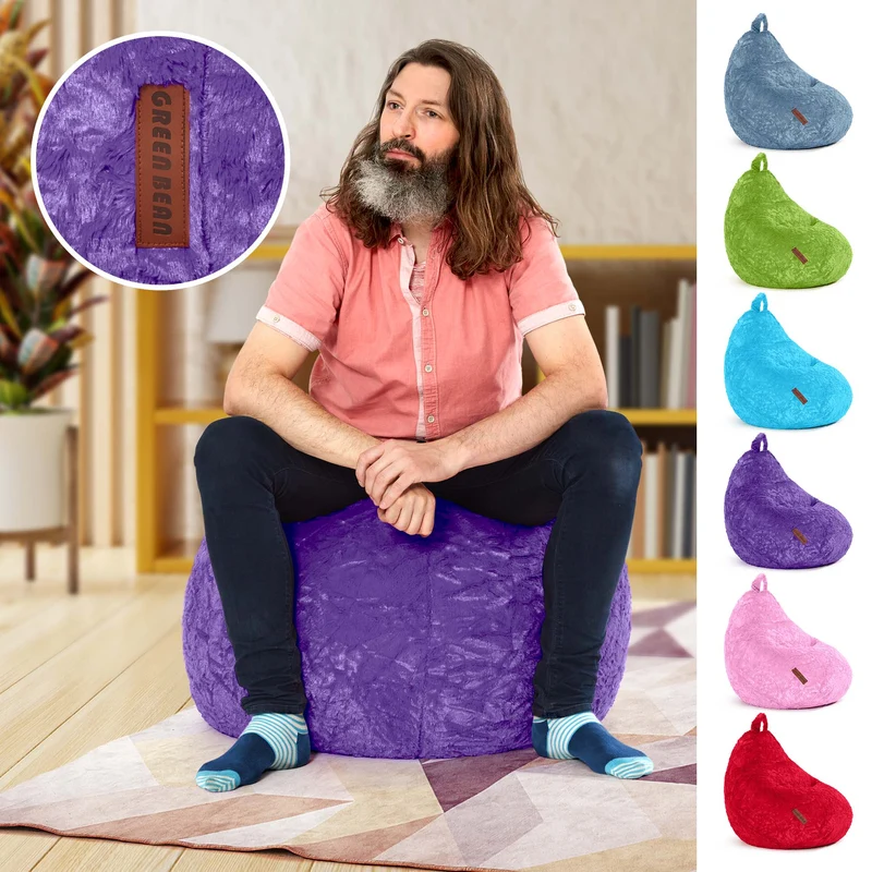 Kindersitzsack aus Plüsch