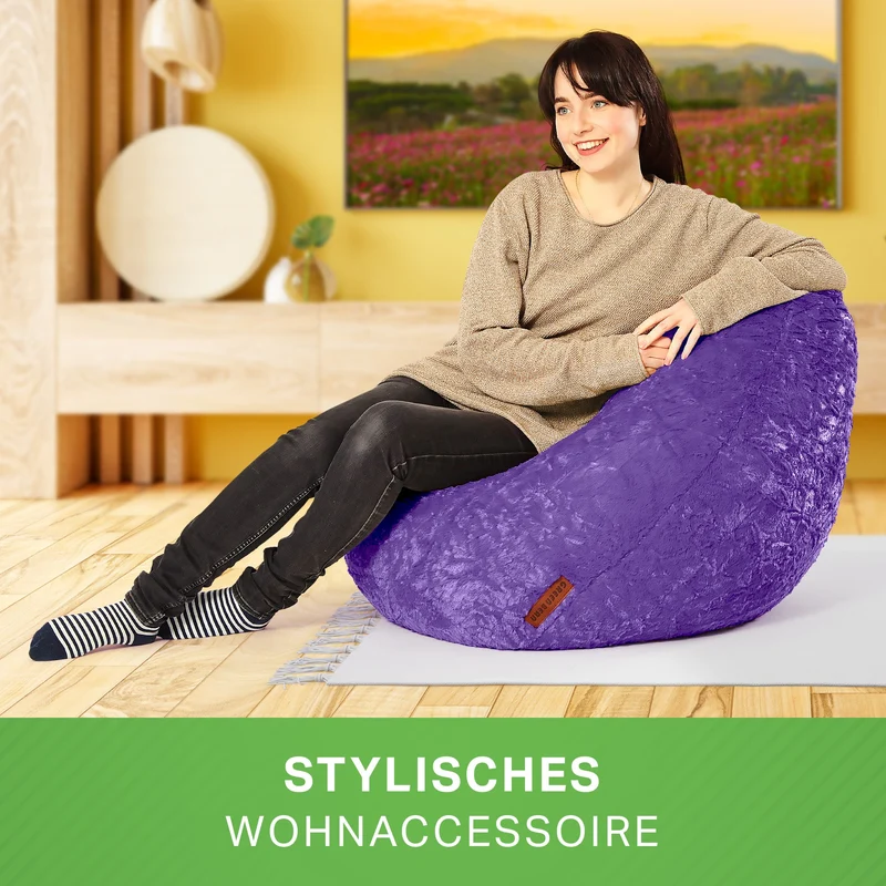 Kindersitzsack aus Plüsch