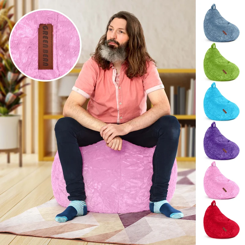 Kindersitzsack aus Plüsch