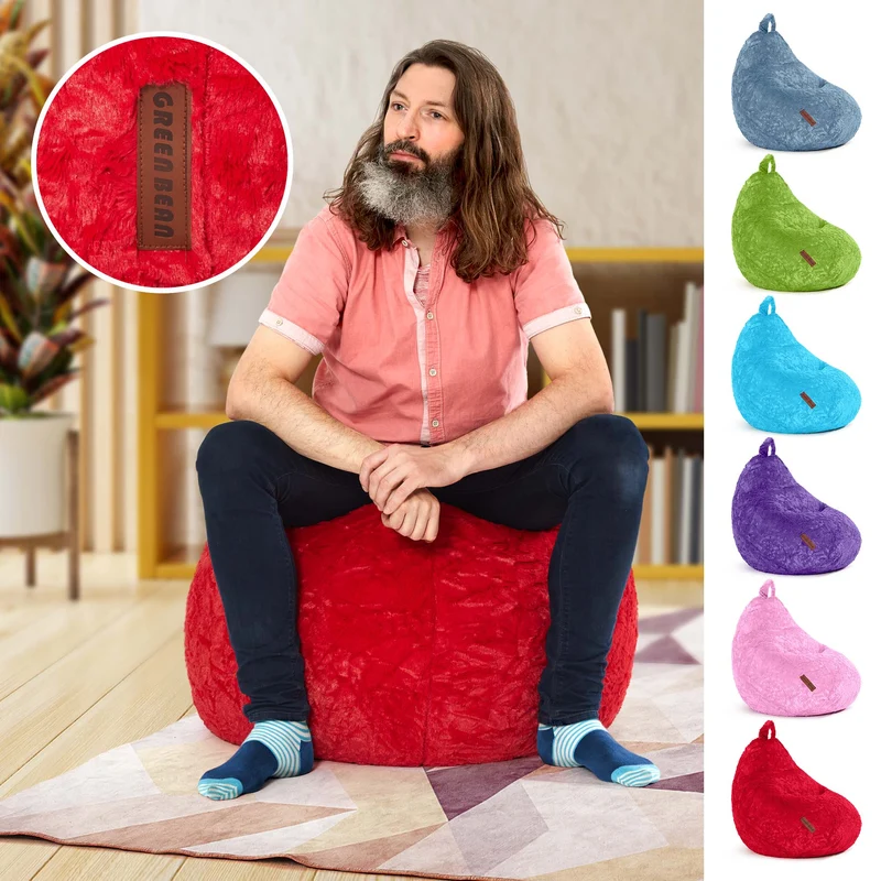 Kindersitzsack aus Plüsch