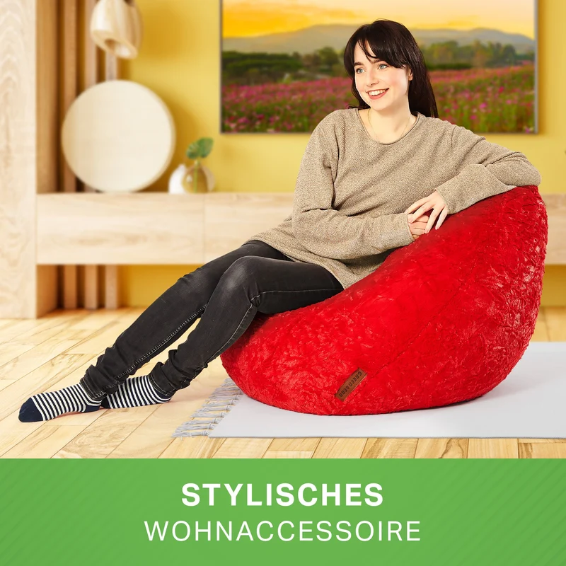 Kindersitzsack aus Plüsch