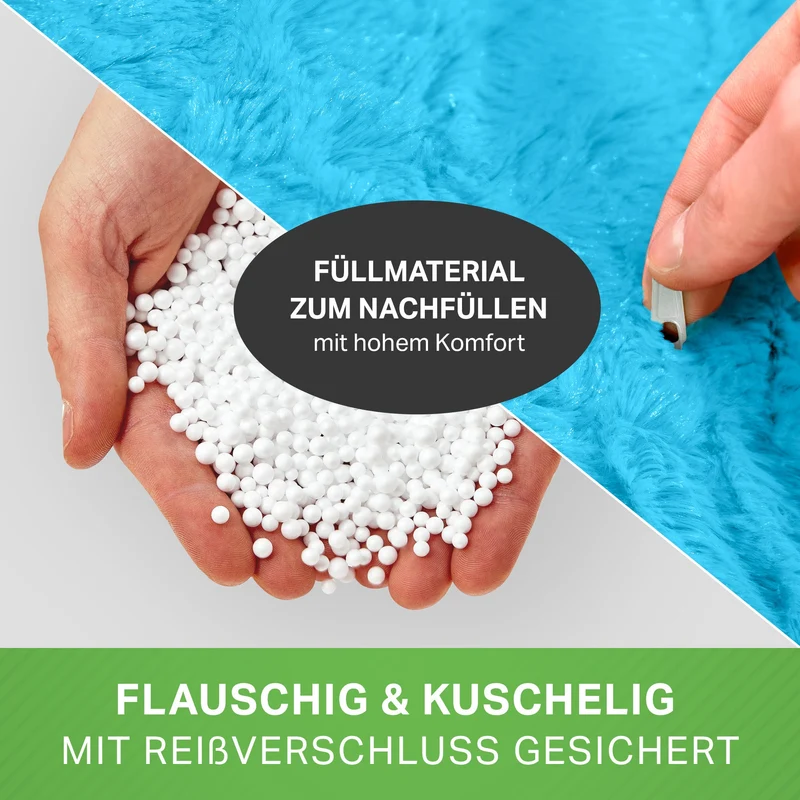 Kindersitzsack aus Plüsch