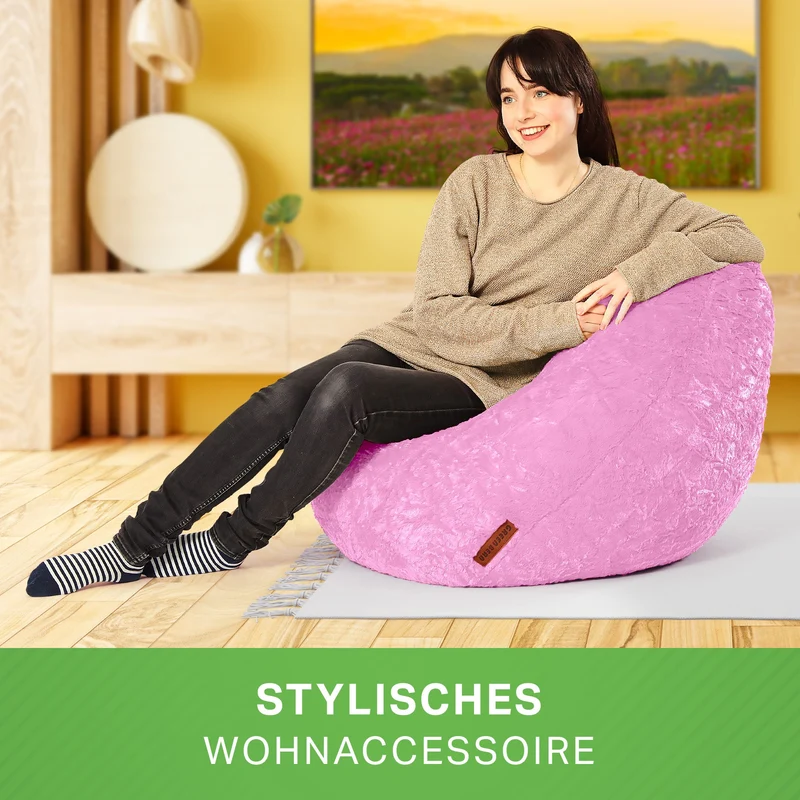 Kindersitzsack aus Plüsch