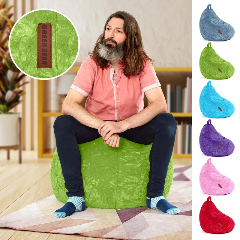 Kindersitzsack aus Plüsch