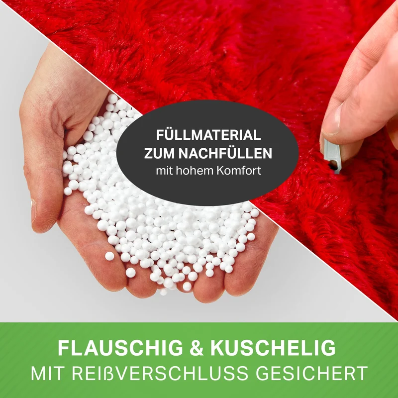 Kindersitzsack aus Plüsch