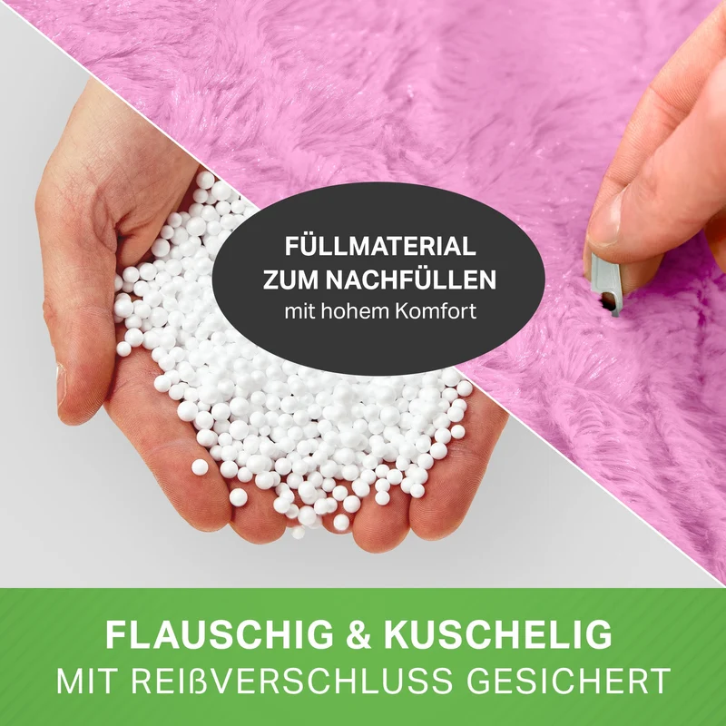 Kindersitzsack aus Plüsch