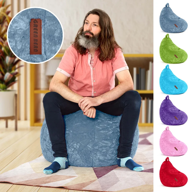 Kindersitzsack aus Plüsch