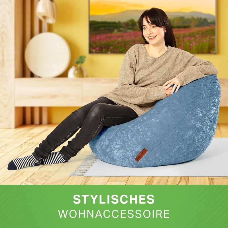 Kindersitzsack aus Plüsch