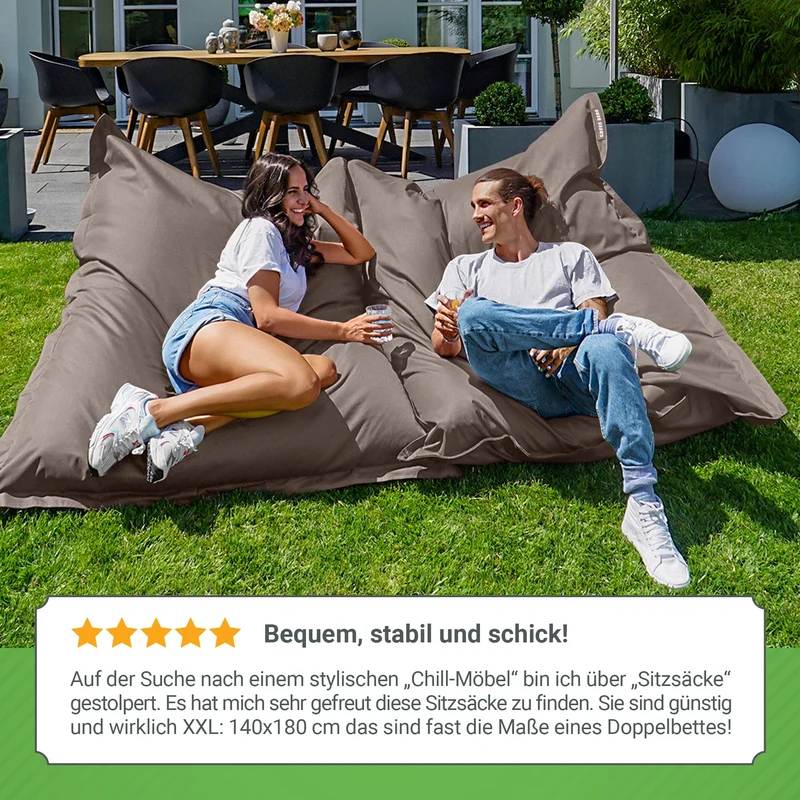 Square Riesensitzsack für Indoor & Outdoor