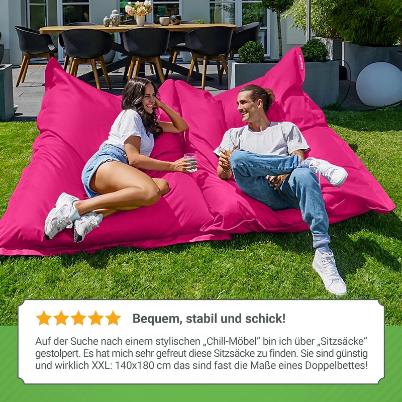 Square Riesensitzsack für Indoor & Outdoor