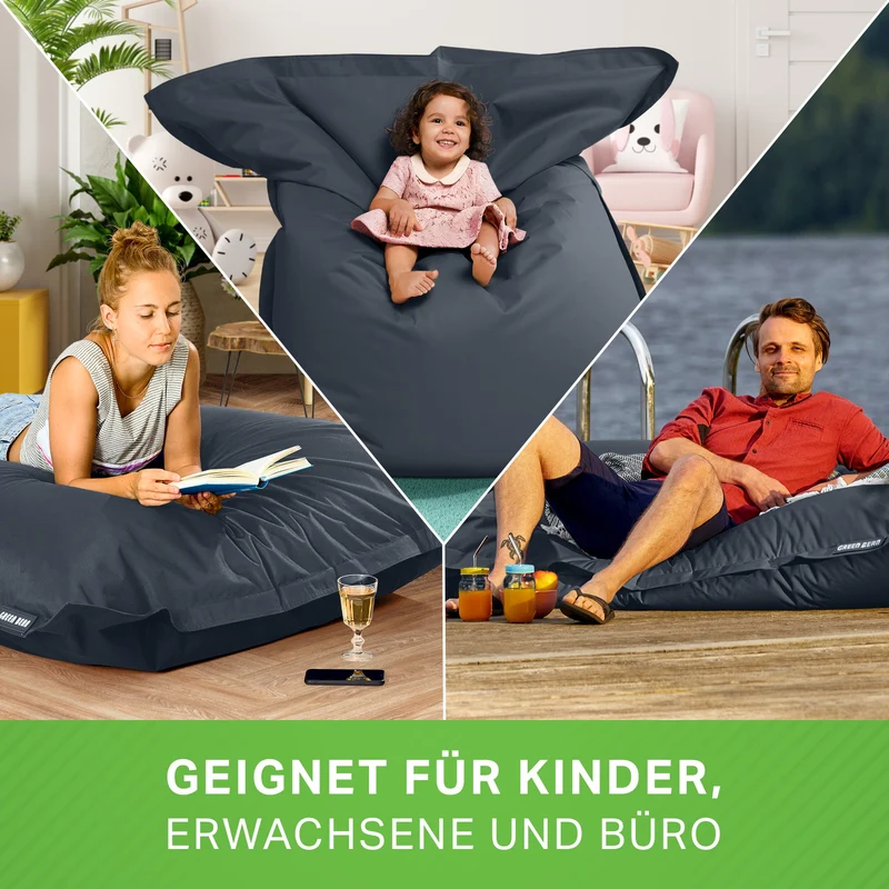 Square Riesensitzsack für Indoor & Outdoor