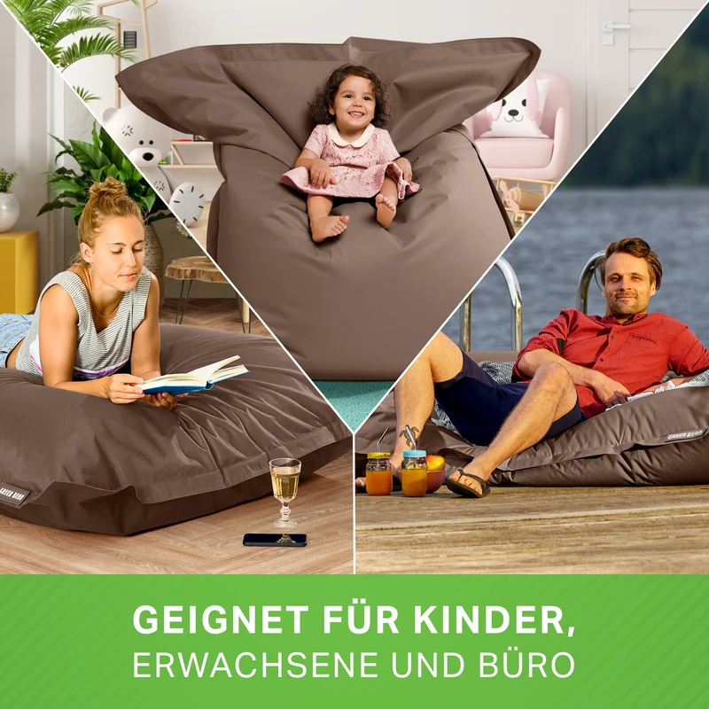 Square Riesensitzsack für Indoor & Outdoor