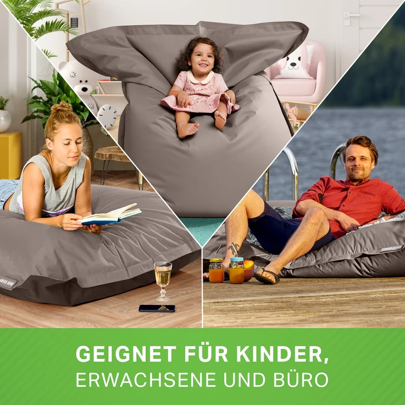 Square Riesensitzsack für Indoor & Outdoor