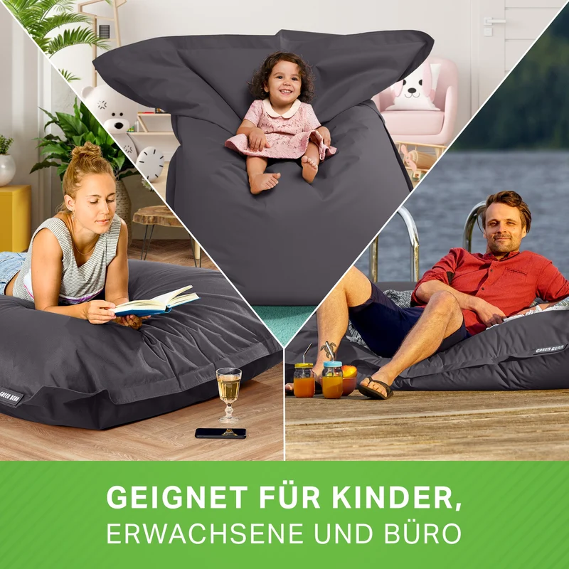 Square Riesensitzsack für Indoor & Outdoor