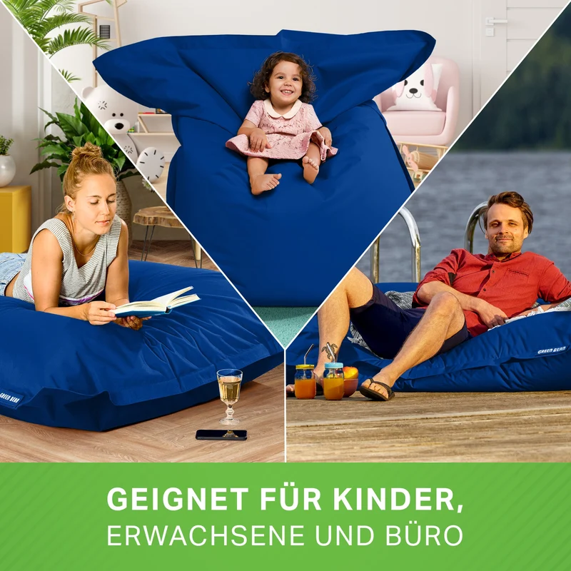 Square Riesensitzsack für Indoor & Outdoor