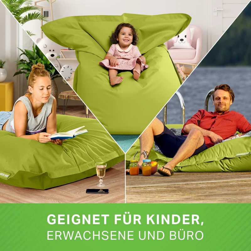 Square Riesensitzsack für Indoor & Outdoor