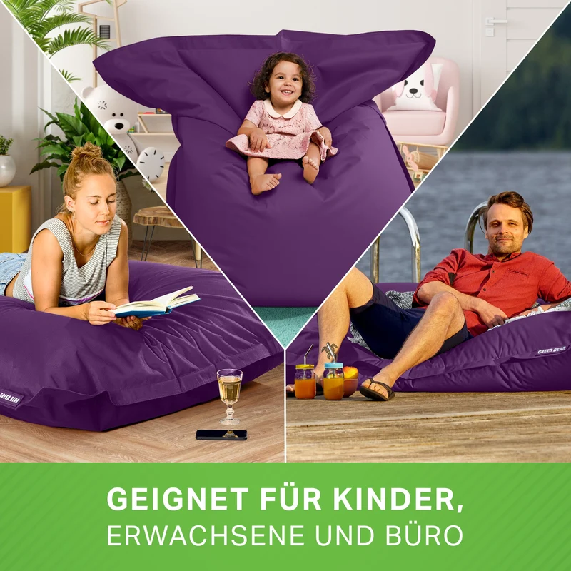 Square Riesensitzsack für Indoor & Outdoor