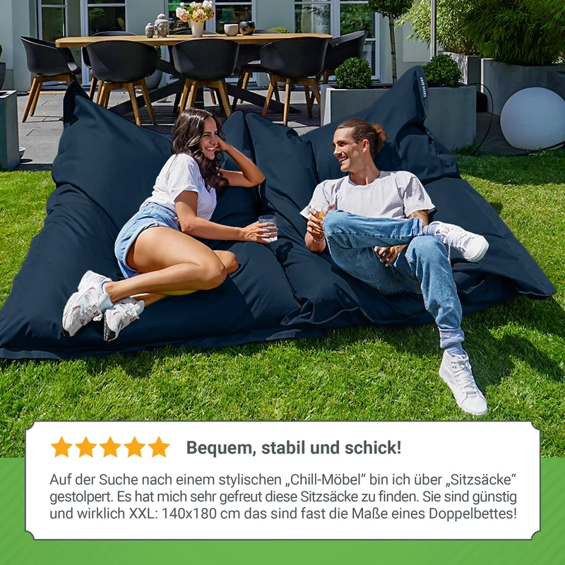 Square Riesensitzsack für Indoor & Outdoor