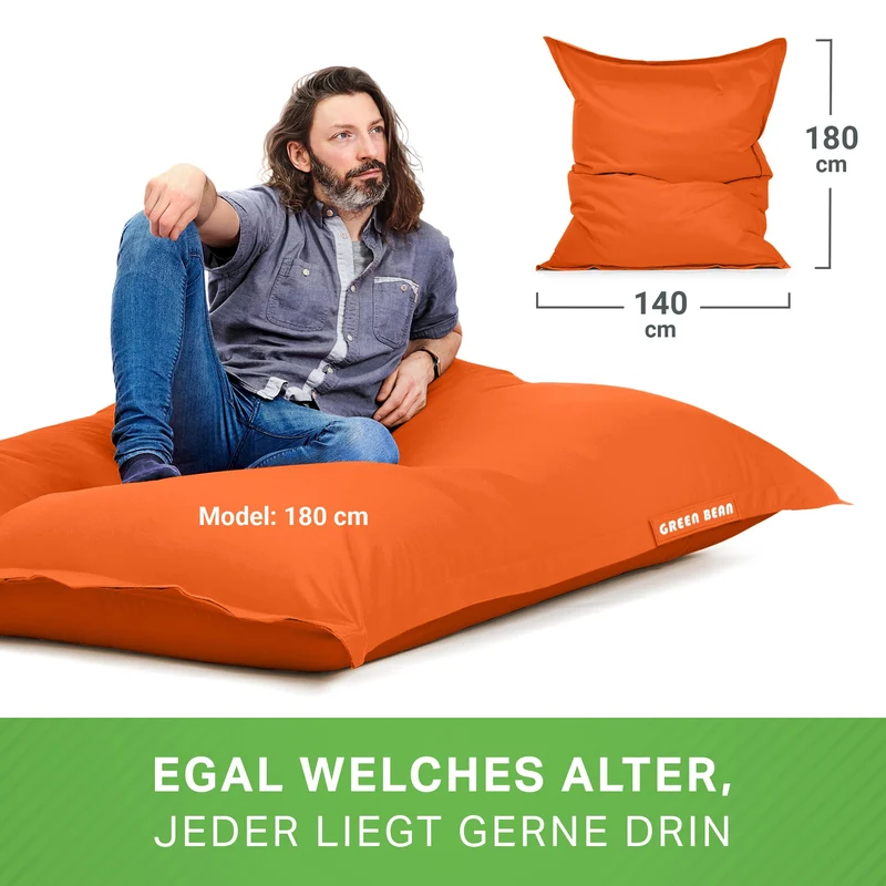 Square Riesensitzsack für Indoor & Outdoor