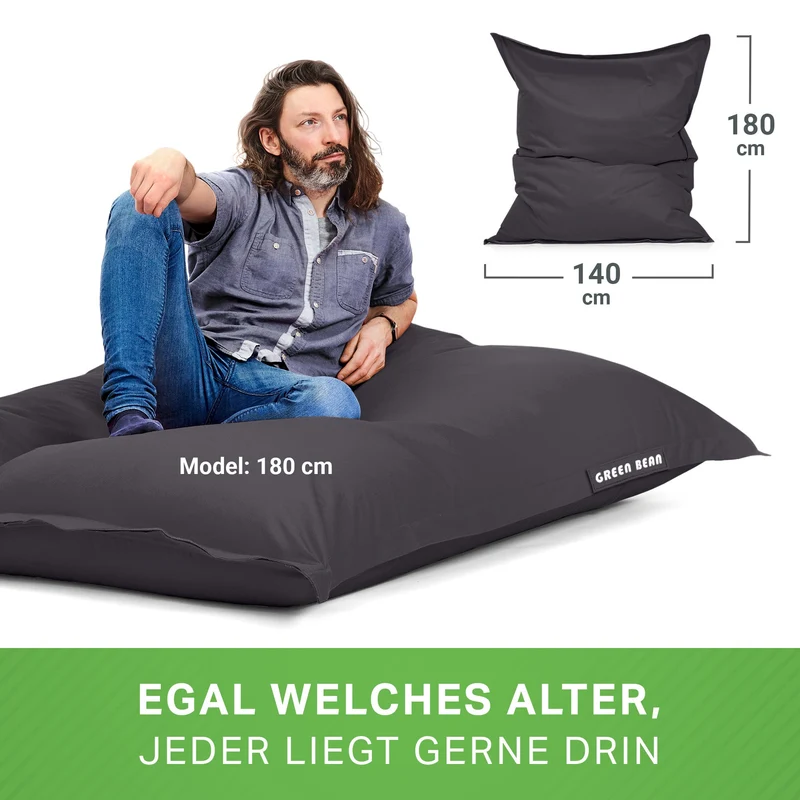 Square Riesensitzsack für Indoor & Outdoor