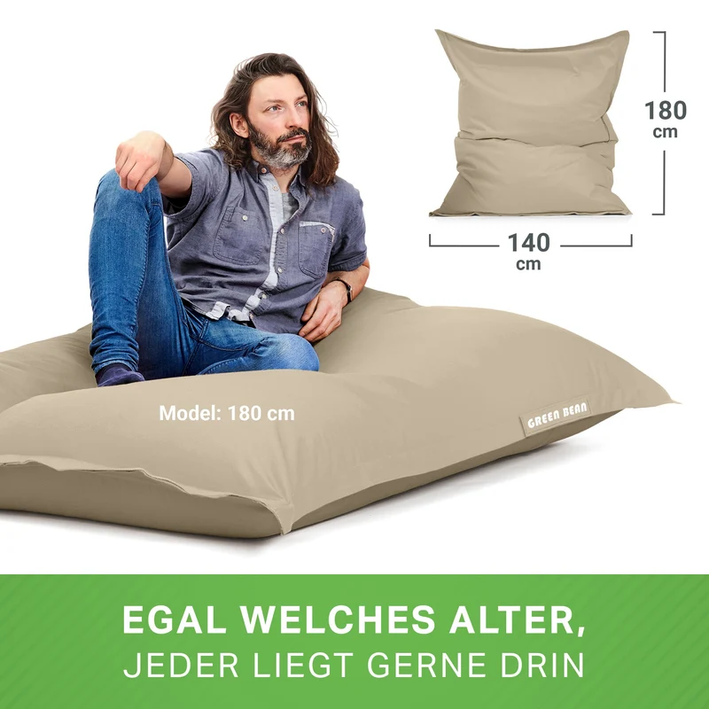 Square Riesensitzsack für Indoor & Outdoor