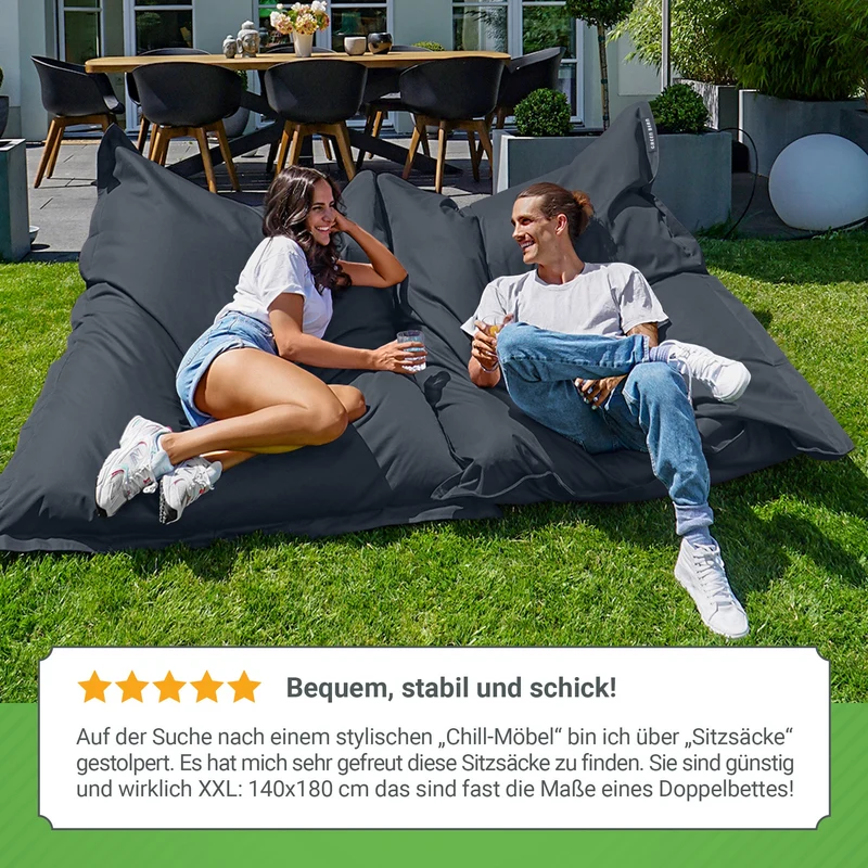 Square Riesensitzsack für Indoor & Outdoor