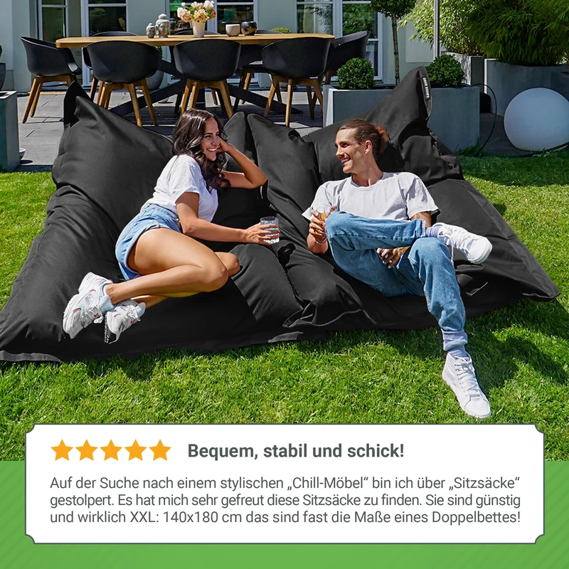 Square Riesensitzsack für Indoor & Outdoor